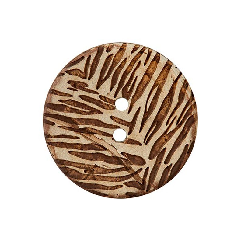 Kokosknopf 2-Loch – beige,  image number 1