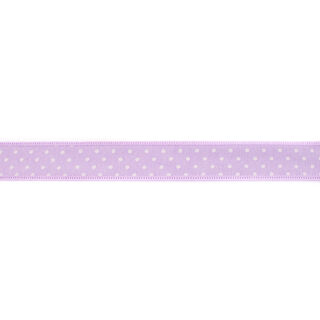 Webband Chambray Punkte – flieder, 