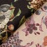 Dekostoff Gobelin Blüten und Vögel – schwarz/grün,  thumbnail number 4