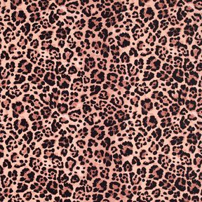 Badeanzugstoff Leoprint – kupfer/schwarz, 