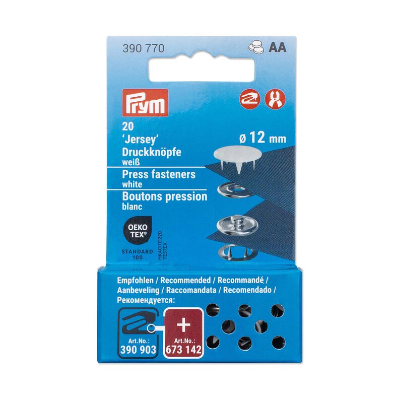 Druckknöpfe Jersey [12 mm] | Prym – weiss,  image number 3
