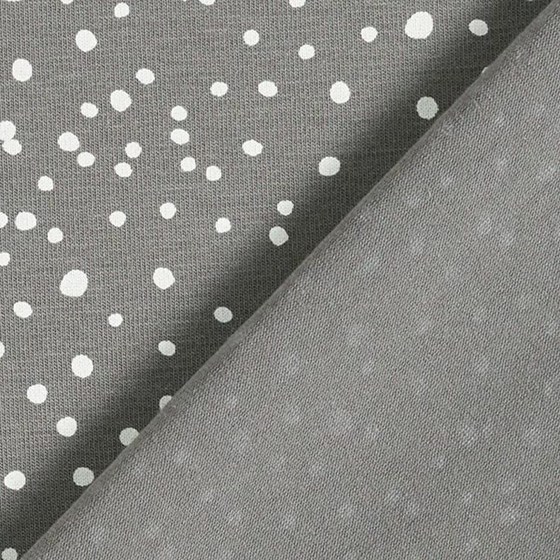 Baumwolljersey unregelmäßige Punkte – grau,  image number 4