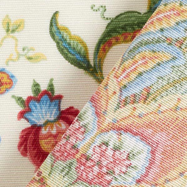Dekostoff Canvas orientalische Blumenornamente 280 cm – natur/grün, image number 4