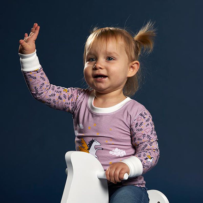 Bündchenstoff Uni – wollweiss,  image number 9