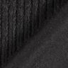 Kunstfell Zopfmuster – schwarz,  thumbnail number 4