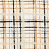Leinen-Viskose-Mix abstraktes Karo – natur/beige,  thumbnail number 1