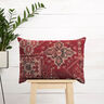 Dekostoff Halbpanama Kelim Teppich – karminrot,  thumbnail number 8