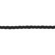 Geflochtene Kordel [ 10 mm ] – schwarz,  thumbnail number 2