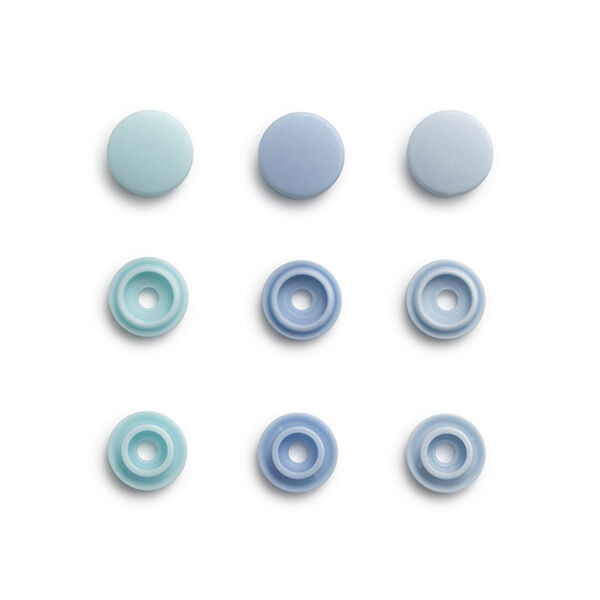 Druckknöpfe Color Snaps Mini [9mm]  - hellblau/ mintgrün | PRYM love,  image number 2