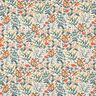 Musselin/ Doppel-Krinkel Gewebe Blumenwiese Digitaldruck | Poppy Fabrics – wollweiss/pfirsichorange,  thumbnail number 1
