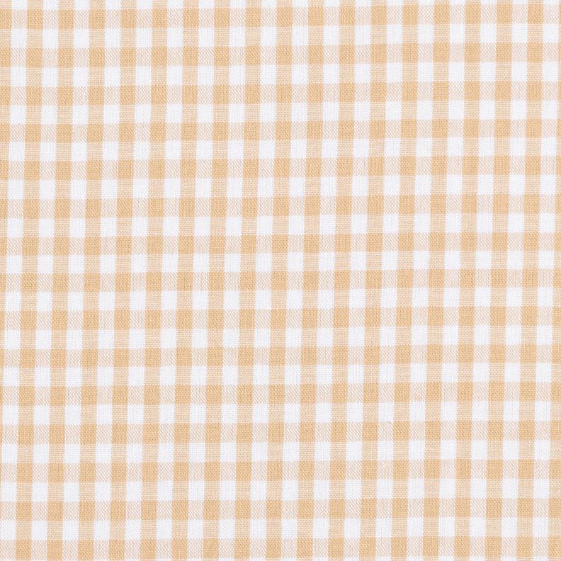 Baumwollstoff Popeline Vichykaro – beige,  image number 1