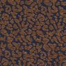 Hosenstoff Denim-Optik Leoprint – mittelbraun/nachtblau,  thumbnail number 1