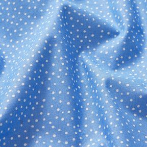 Baumwollstoff Cretonne feine Punkte – blau, 