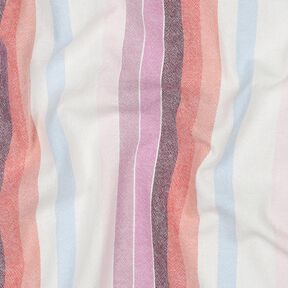 Baumwollstoff Pastellstreifen buntgewebt, 