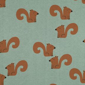 Sweatshirt angeraut Eichhörnchen | Poppy Fabrics – schilf/bronze, 