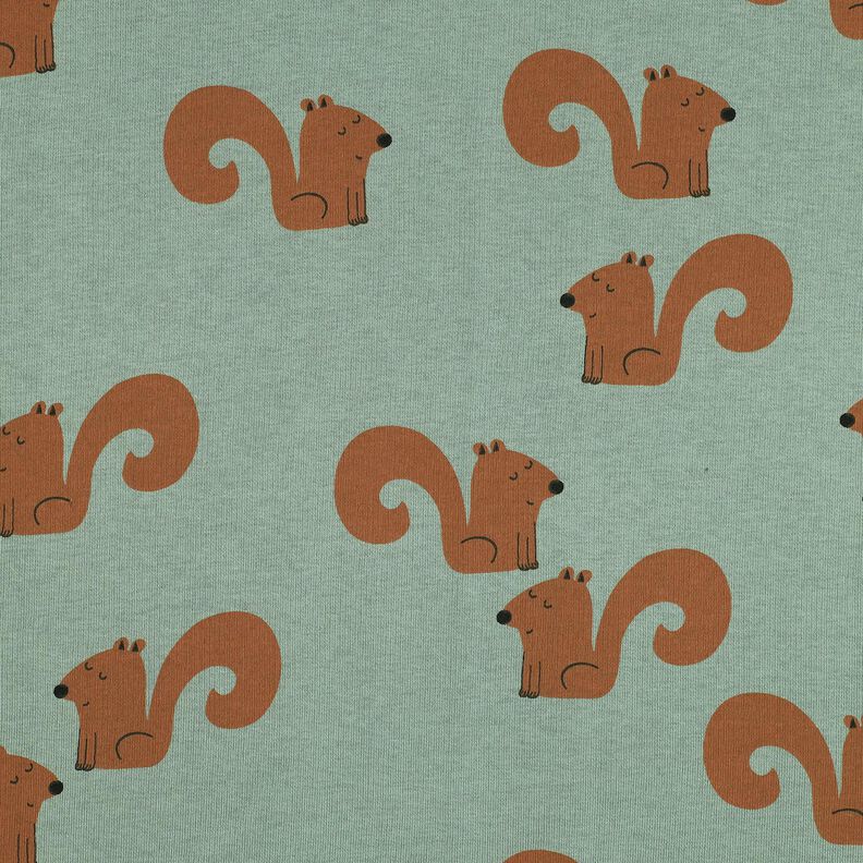 Sweatshirt angeraut Eichhörnchen | Poppy Fabrics – schilf/bronze, image number 1