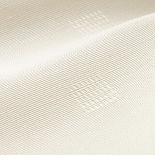 Dekostoff Damast Würfel recycelt – hellbeige, 