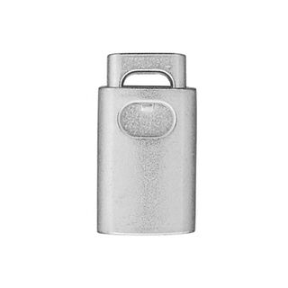 Kordelstopper [ Ø 4 mm] - silber metallic, 