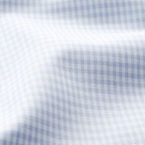 Baumwollstoff Vichykaro 0,2 cm – helljeansblau/weiss, 
