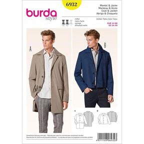 Herrenmantel / Jacke | Burda 6932 | 44-60, 