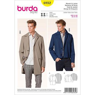 Herrenmantel / Jacke | Burda 6932 | 44-60, 