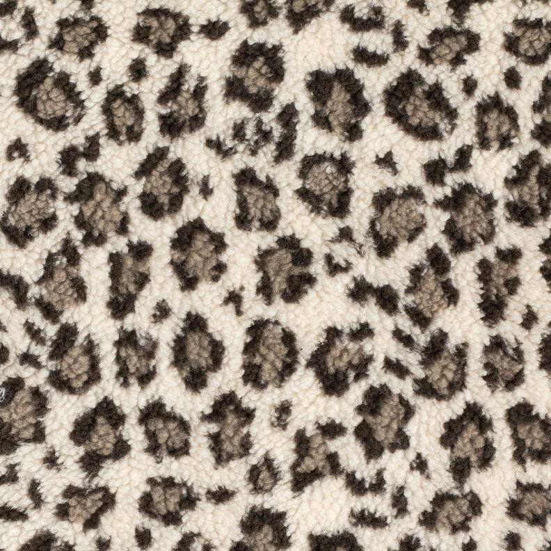 Teddyplüsch Leoprint – hellbeige/düne,  image number 5