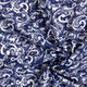 Georgette Ausbrennerkaro Jugendstilmuster – marineblau,  thumbnail number 3