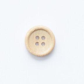 Holzknopf 4-Loch – beige, 