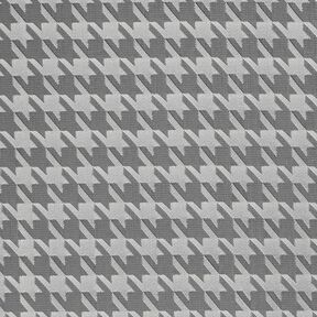Futterstoff Jacquard Hahnentritt – hellgrau/dunkelgrau, 