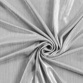 Rippenjersey Metallic – silber metallic, 
