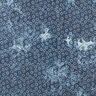 Steppstoff Chambray Blume gebatikt – jeansblau,  thumbnail number 6