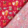 Baumwollstoff Cretonne Hunde an Weihnachten – rot,  thumbnail number 4