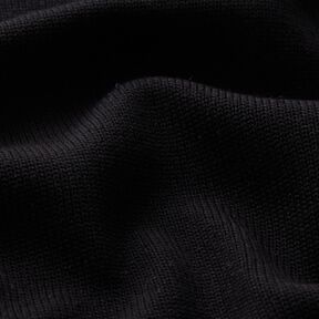 Baumwoll-Strickstoff – schwarz, 