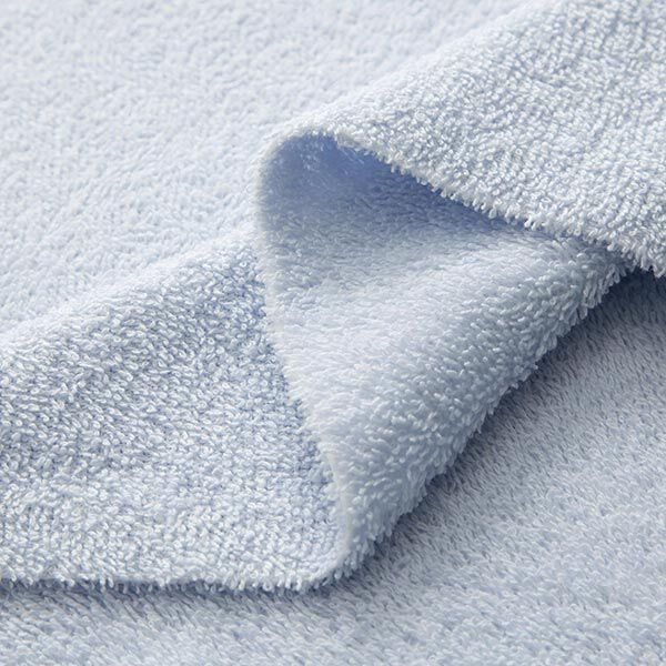 Frotteestoff – babyblau | Reststück 100cm