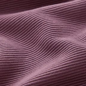 Ottoman-Rippenjersey Uni – aubergine, 