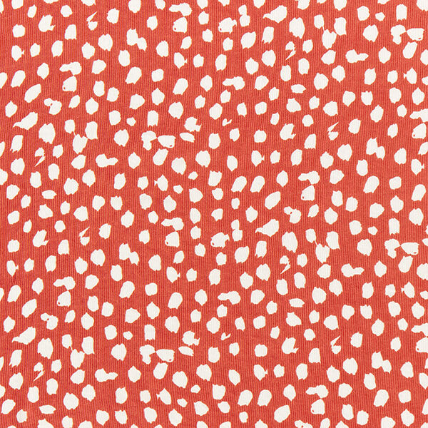 Viskose-Mix gecrasht mit Punkten – terracotta | Reststück 50cm
