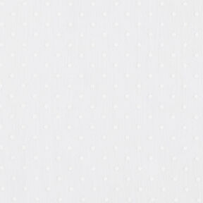 Gardinenstoff feine Punkte 300 cm – weiss, 