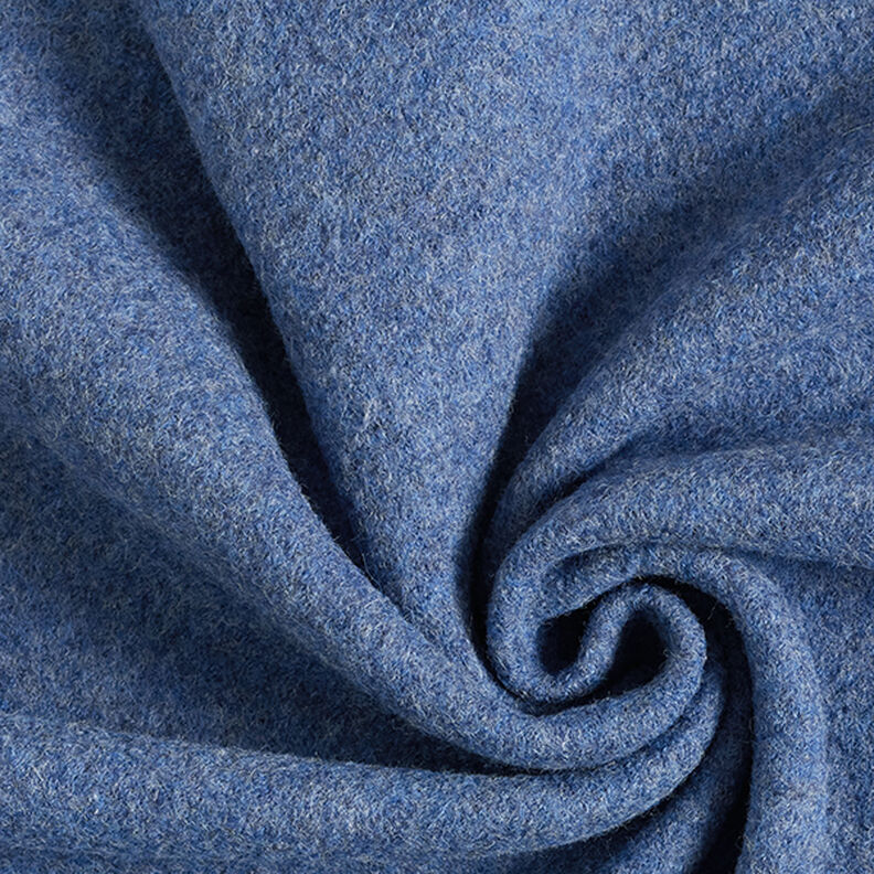 Woll-Walkloden Melange – jeansblau,  image number 1