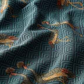 Jacquard Gobelin Pfau – petrol, 