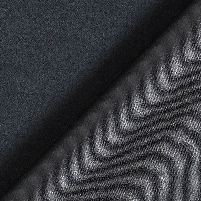 Mantelstoff Velours Uni – schwarz,  image number 3