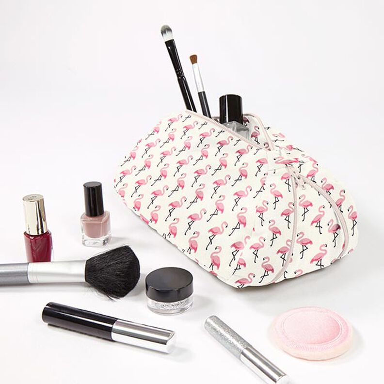 Beschichtete Baumwolle Flamingo – wollweiss,  image number 6