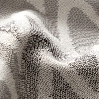 Outdoorstoff Jacquard Ikatmuster – hellgrau | Reststück 50cm