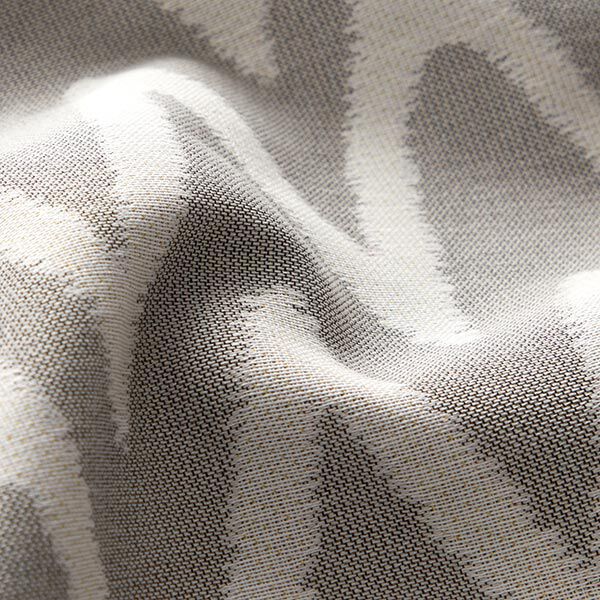 Outdoorstoff Jacquard Ikatmuster – hellgrau | Reststück 50cm