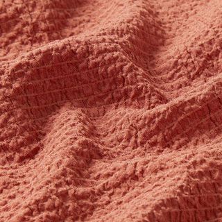 Leichter Seersucker uni – terracotta, 