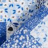 Baumwollstoff Cretonne Patchwork-Look – weiss/blau,  thumbnail number 3