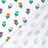 Baumwolljersey stilisierte Tulpen – weiss/rotlila,  thumbnail number 4