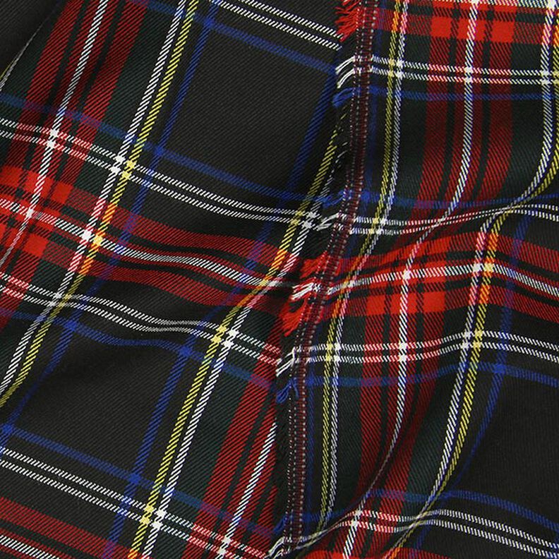 Schottenkaro Tartan Karo Groß – schwarz,  image number 4