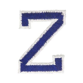 Applikation Buchstabe Z [ Höhe: 4,6 cm ] – marineblau, 