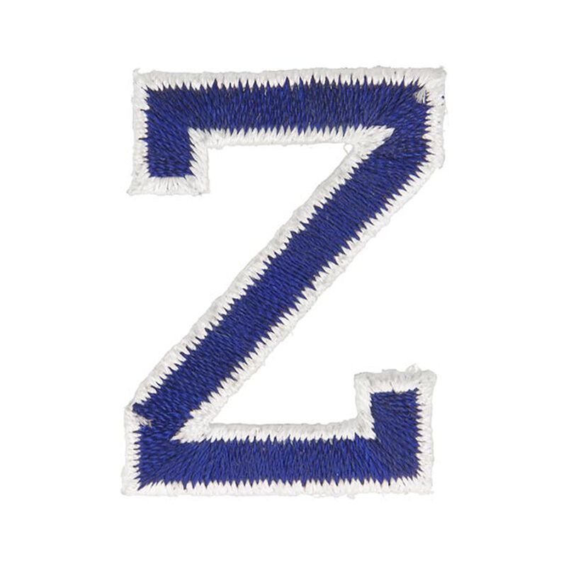 Applikation Buchstabe Z [ Höhe: 4,6 cm ] – marineblau,  image number 1