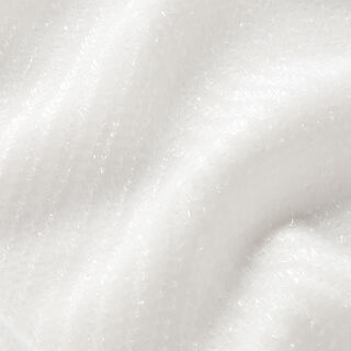 Chiffon ZickZack Glitzer – weiss, 